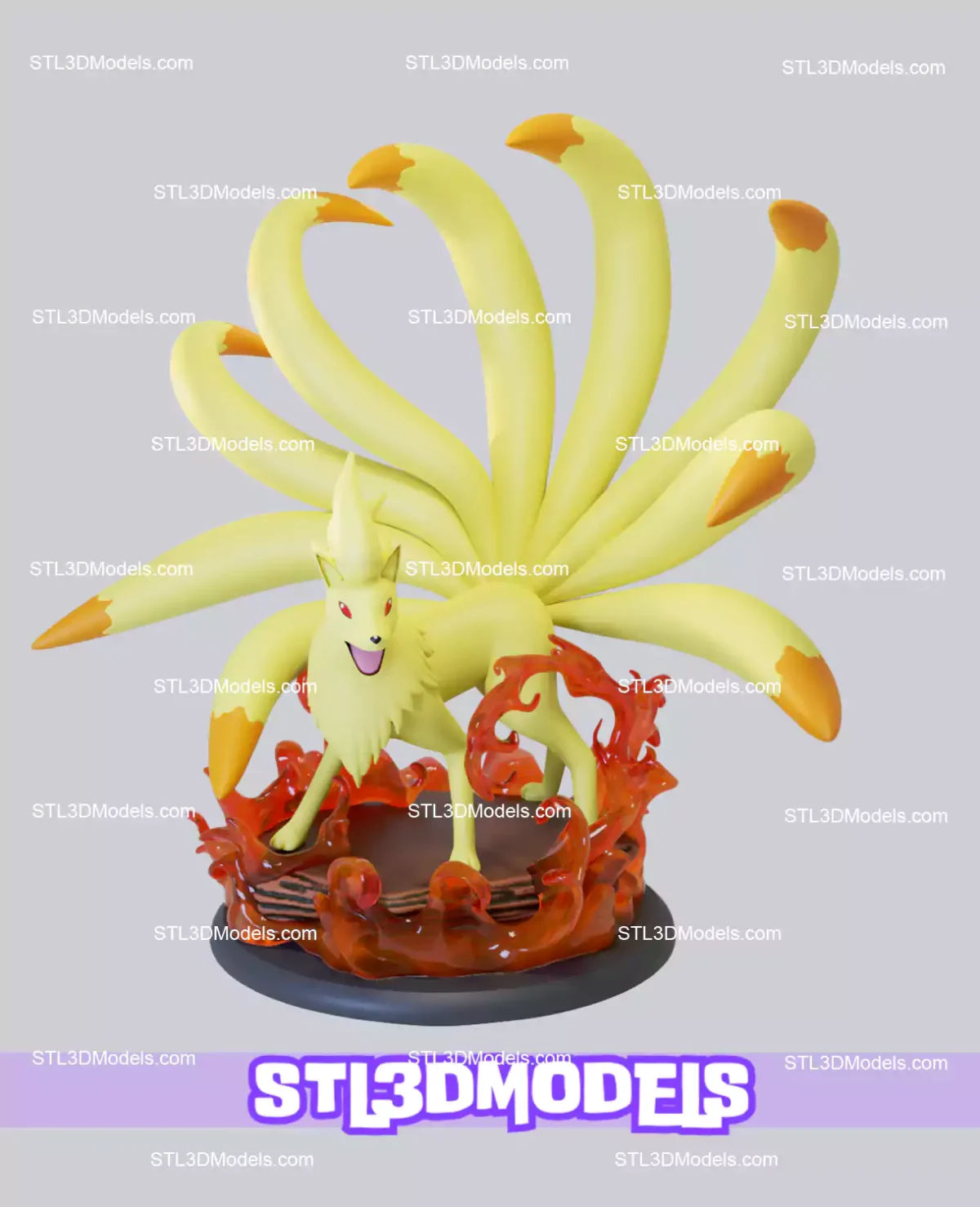 Pokemon Vulpix Pack STL 3D Model