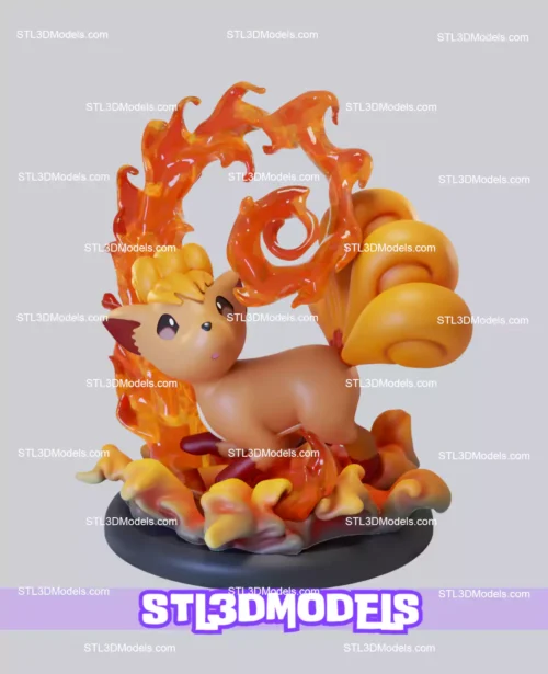 Pokemon Vulpix Pack STL 3D Model