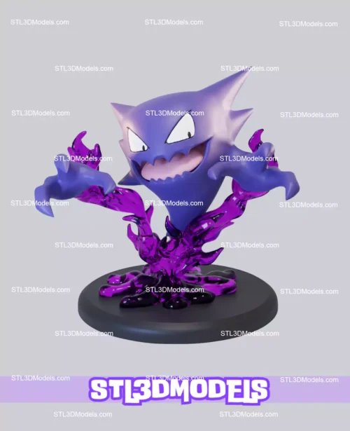Pokemon Gengar Pack STL 3D Model
