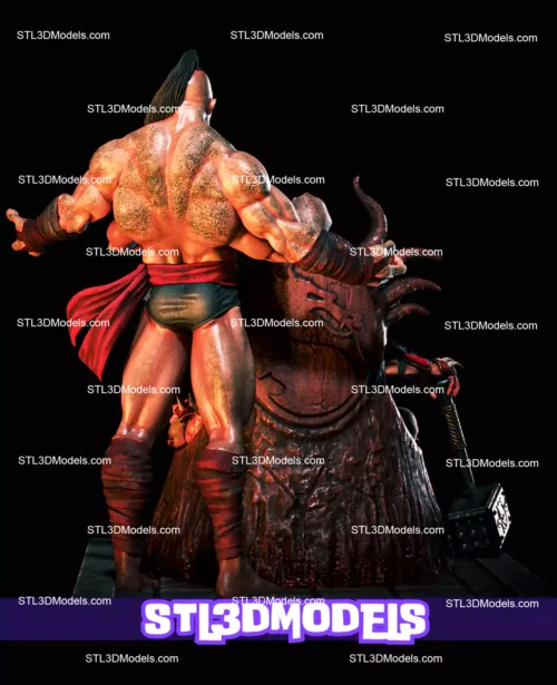 Shao Kahn and Goro Mortal Kombat STL Model