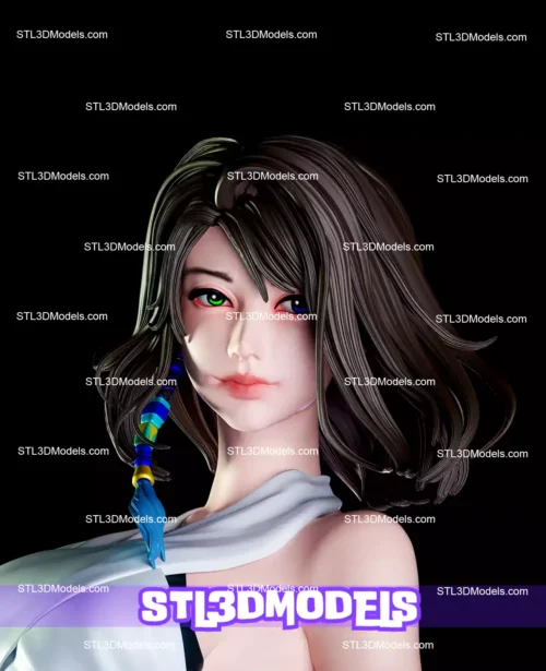 Yuna Final Fantasy STL 3D Model