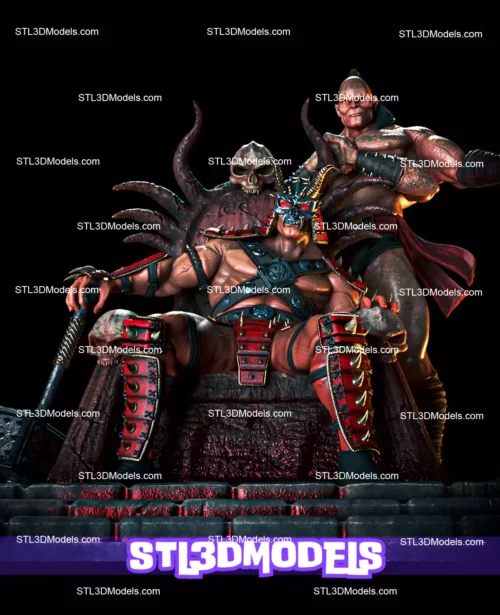 Shao Kahn and Goro Mortal Kombat STL Model