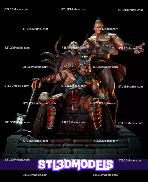 Shao Kahn and Goro Mortal Kombat STL Model