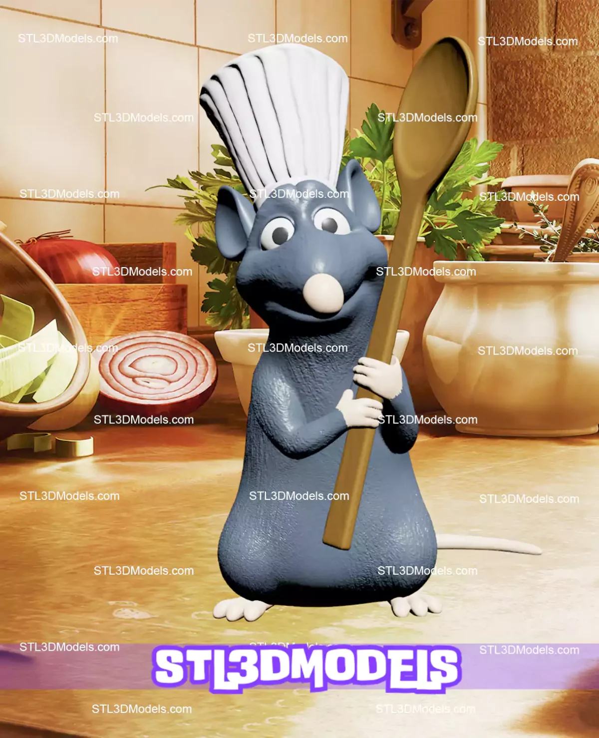 Remy Ratatouille STL 3D Printable Model