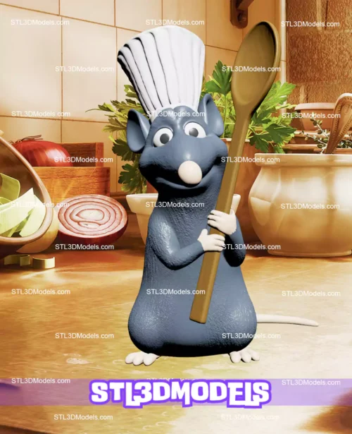 Remy Ratatouille STL 3D Printable Model