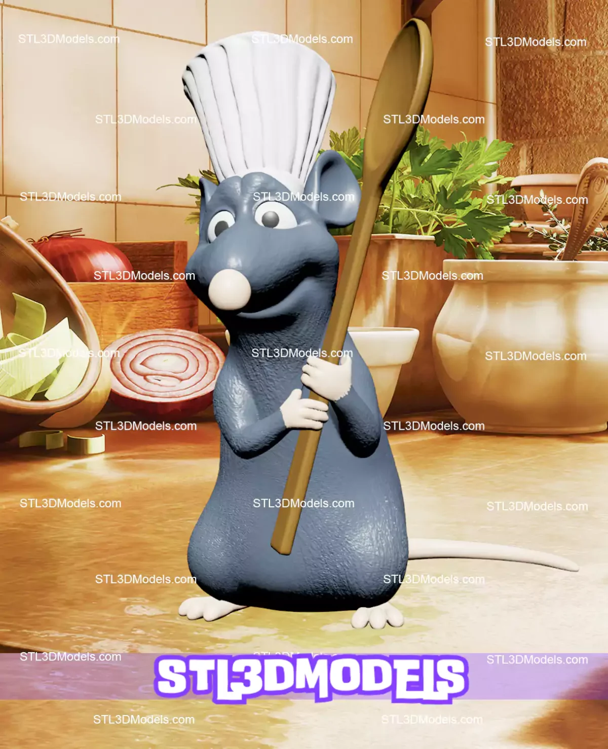 Remy Ratatouille STL 3D Printable Model
