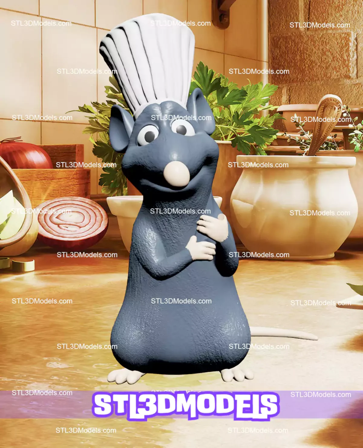 Remy Ratatouille STL 3D Printable Model