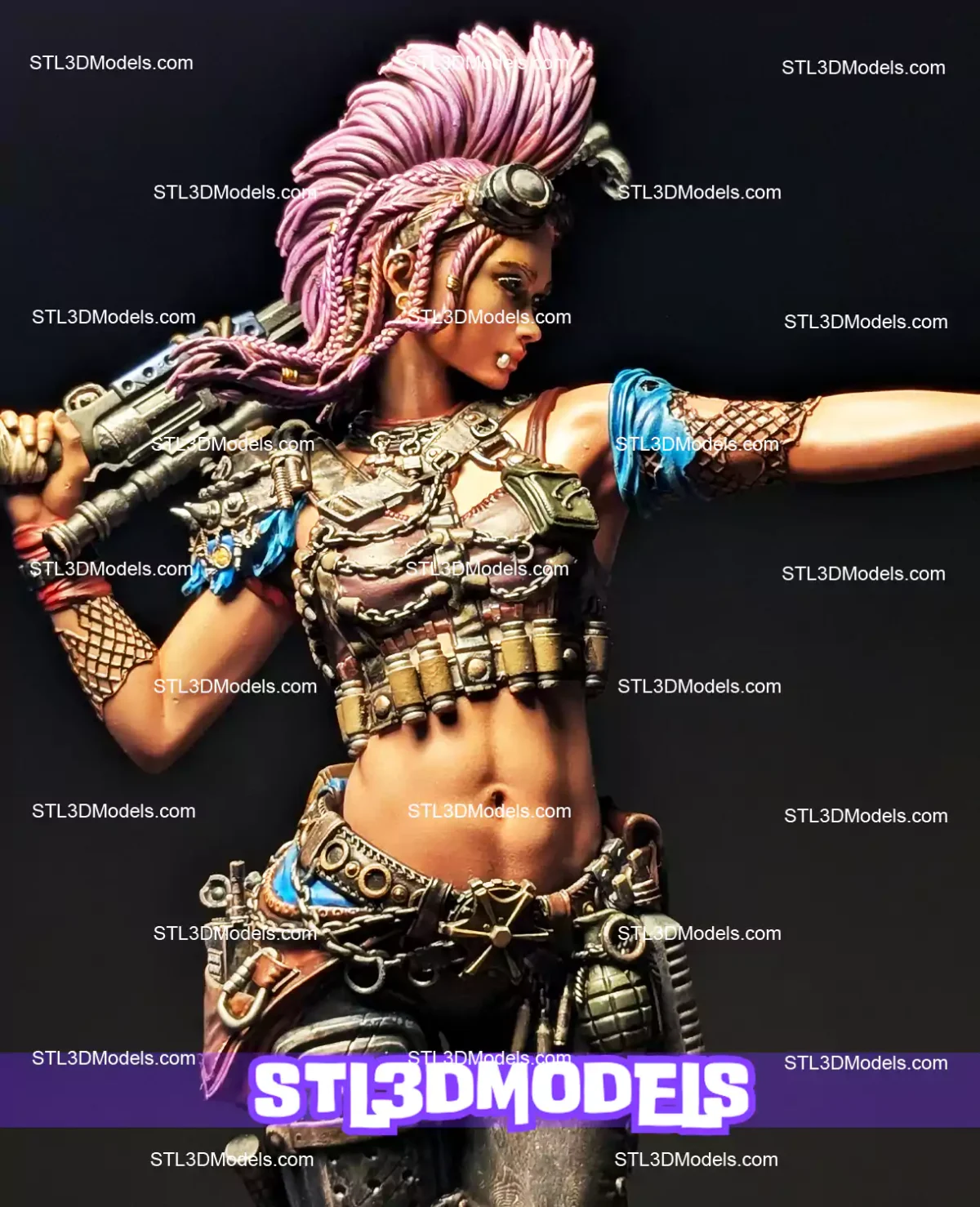 Ramona The Wasteland Warrior STL Model