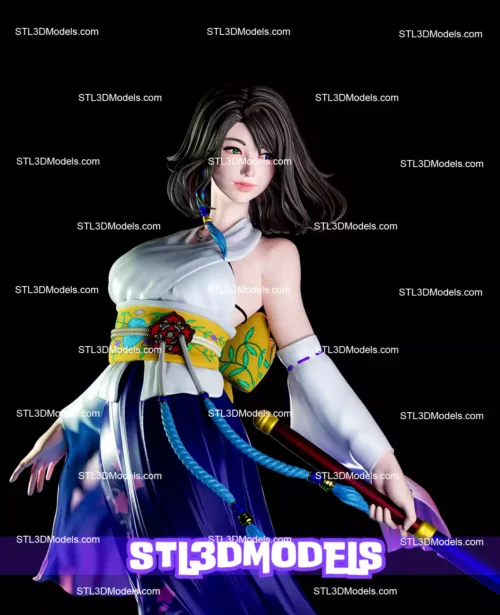 Yuna Final Fantasy STL 3D Model