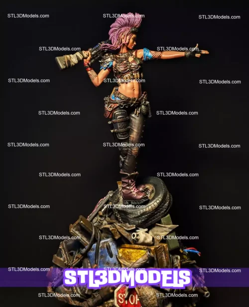 Ramona The Wasteland Warrior STL Model