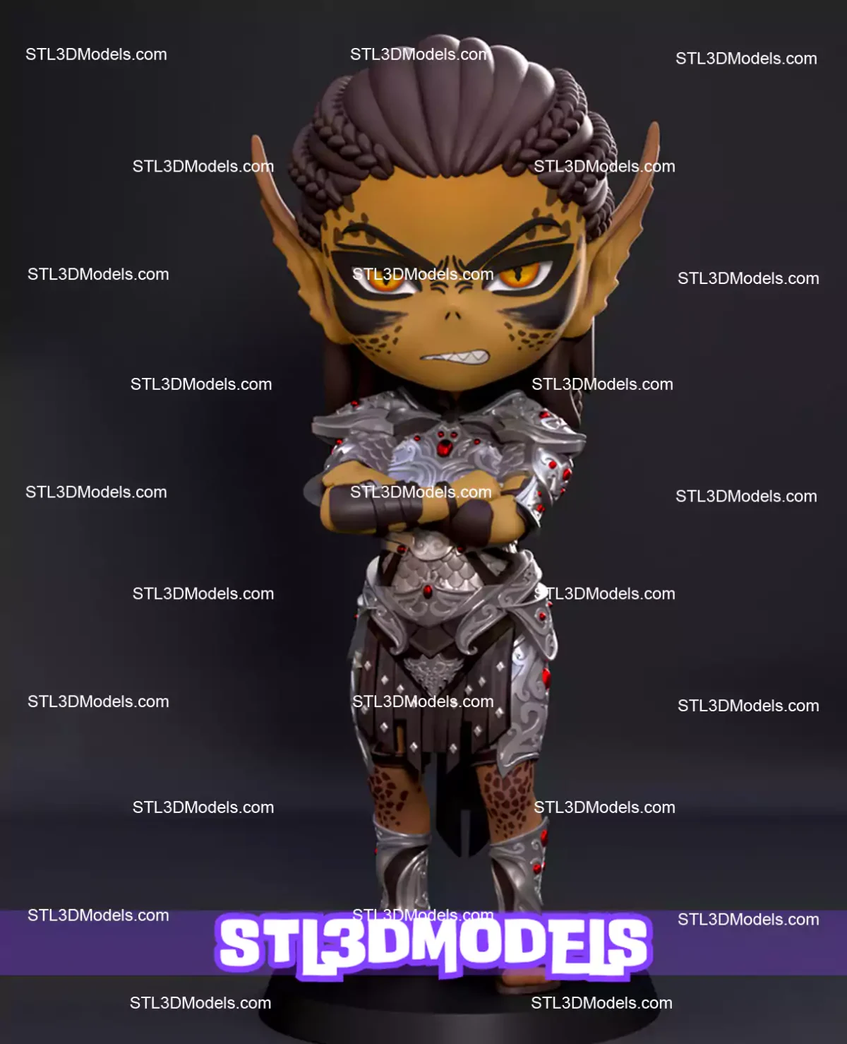 Lae’zel Chibi STL 3D Model