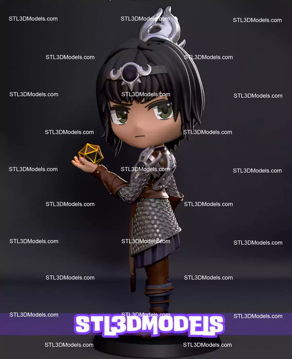 Shadowheart Chibi STL 3D Model
