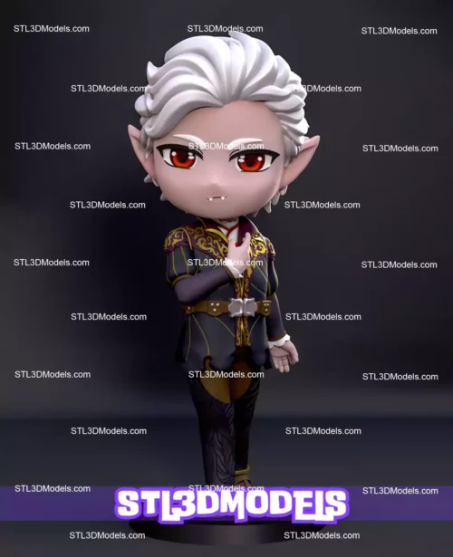 Astarion Chibi STL 3D Model
