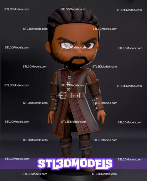 Wyll Chibi STL 3D Model