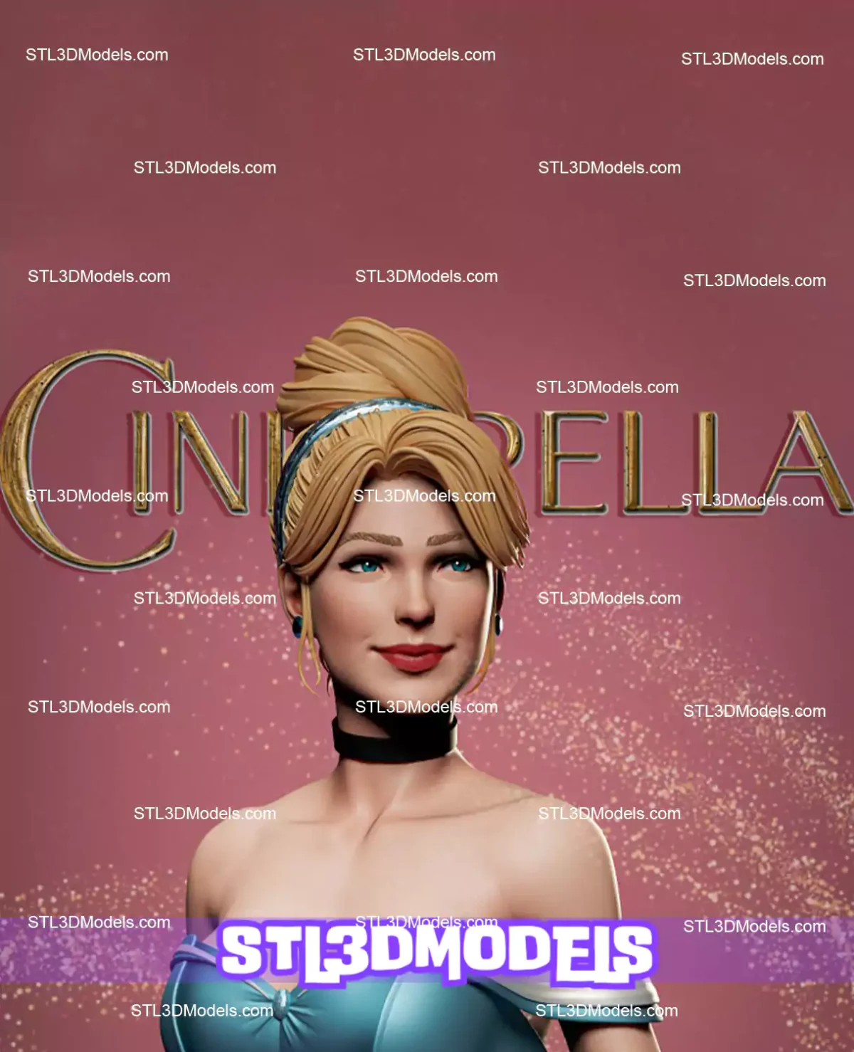 Cinderella STL 3D Model