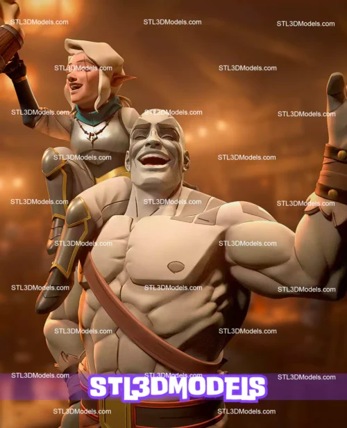 Grog and Pike STL 3D Model