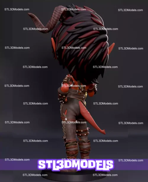 Karlach Chibi STL 3D Model