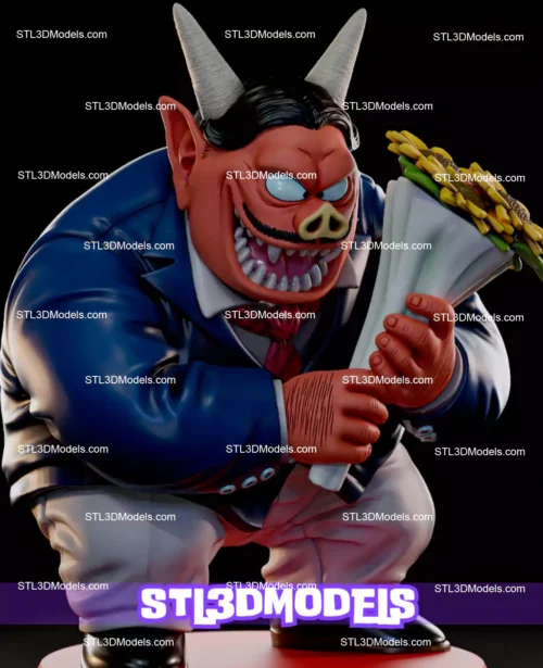 Demon Oolong STL 3D Model