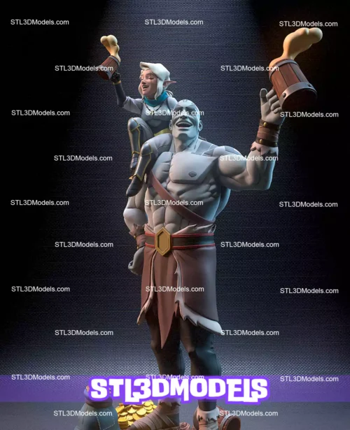 Grog and Pike STL 3D Model