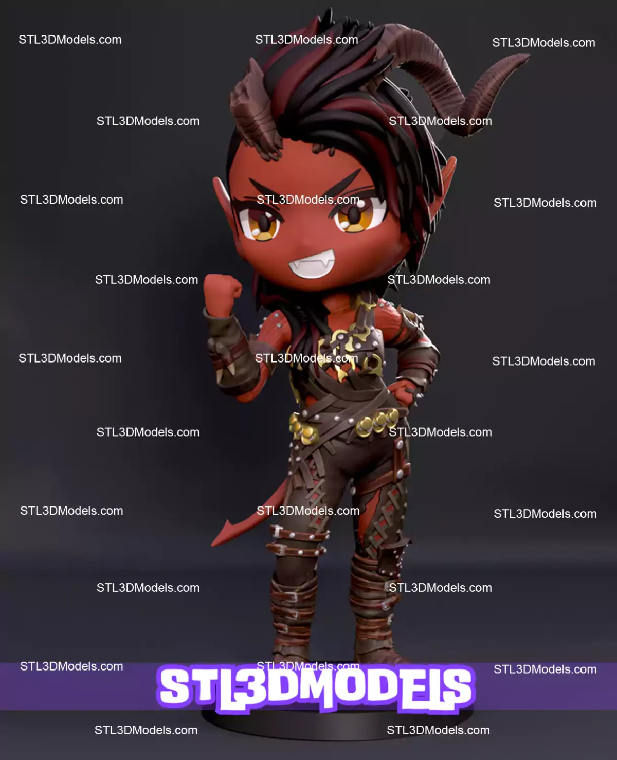 Karlach Chibi STL 3D Model