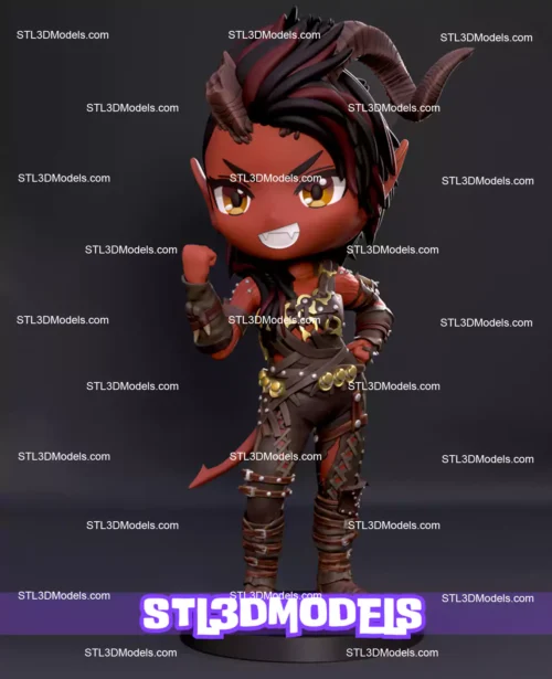 Karlach Chibi STL 3D Model