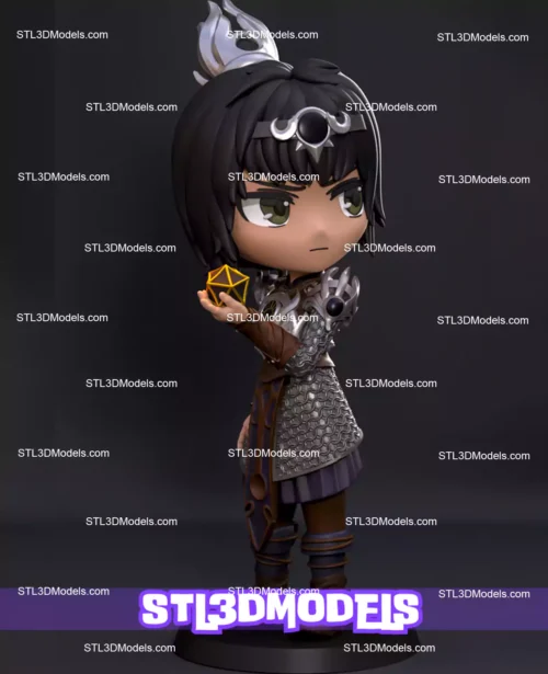Shadowheart Chibi STL 3D Model