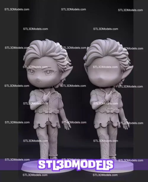 Astarion Chibi STL 3D Model