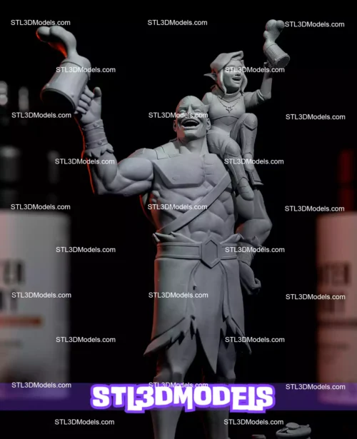 Grog and Pike STL 3D Model