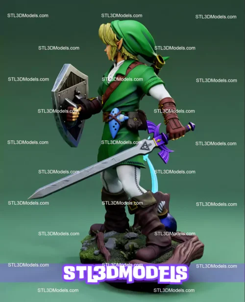 Adult Link Hero of Time STL 3D Model
