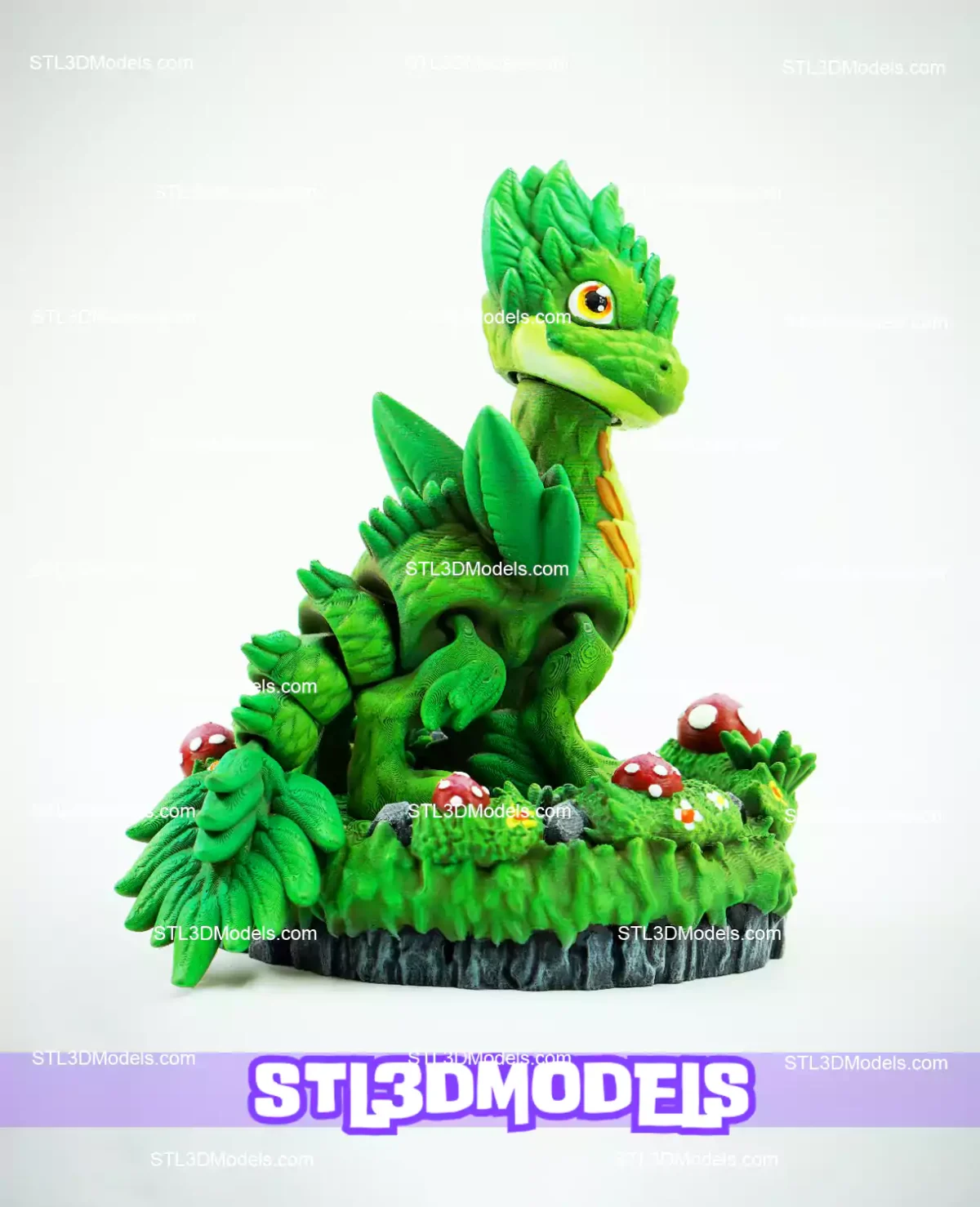 Flexi Plant Dragon STL and 3MF