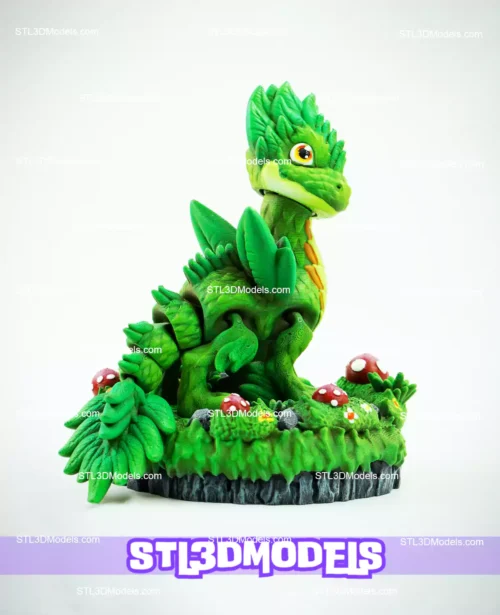 Flexi Plant Dragon STL and 3MF