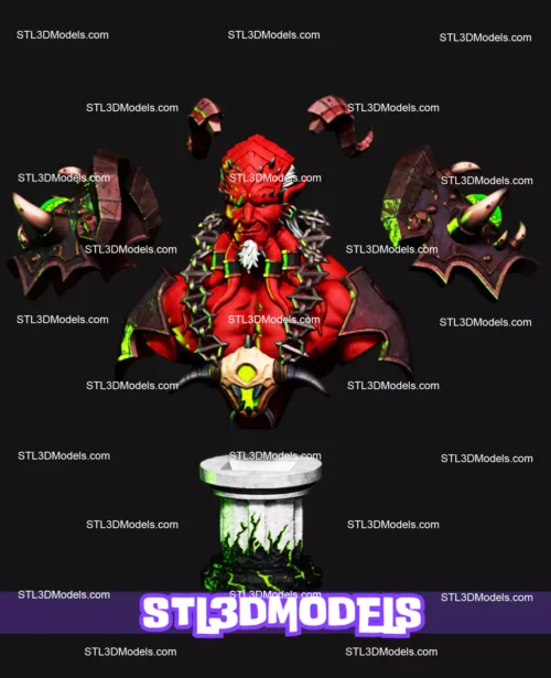 Kiljaeden Bust STL Files