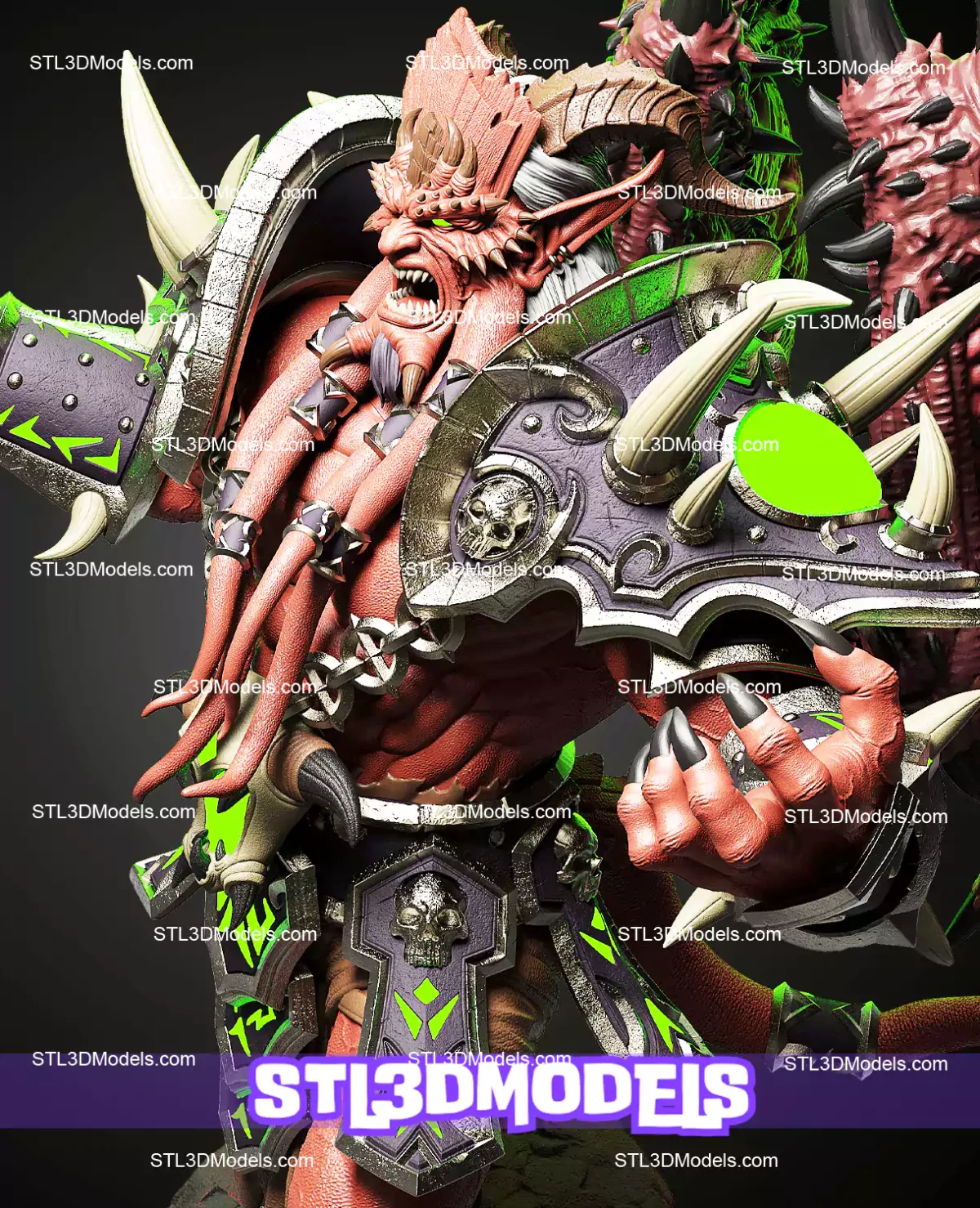 Kiljaeden Statue STL Files and 3D Model