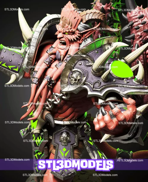 Kiljaeden Statue STL Files and 3D Model