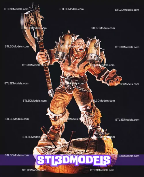 Garrosh Hellscream STL Files and 3D Model