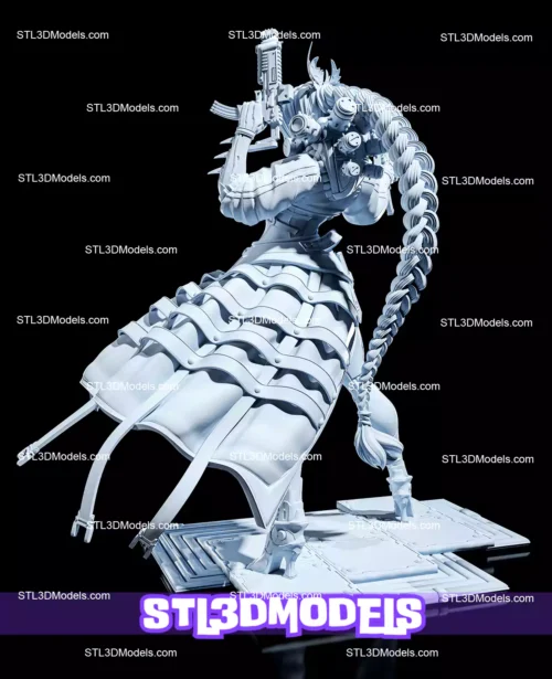 Rin Killer Cyberpunk Warrior STL Model
