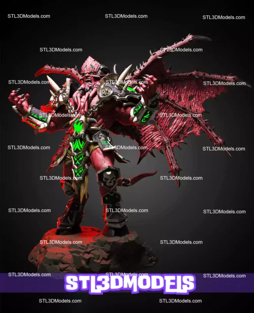 Kiljaeden Statue STL Files and 3D Model