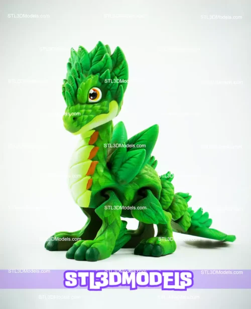 Flexi Plant Dragon STL and 3MF
