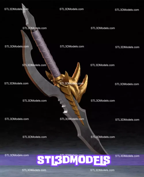 Venom Fang Dagger Solo Leveling STL and 3MF