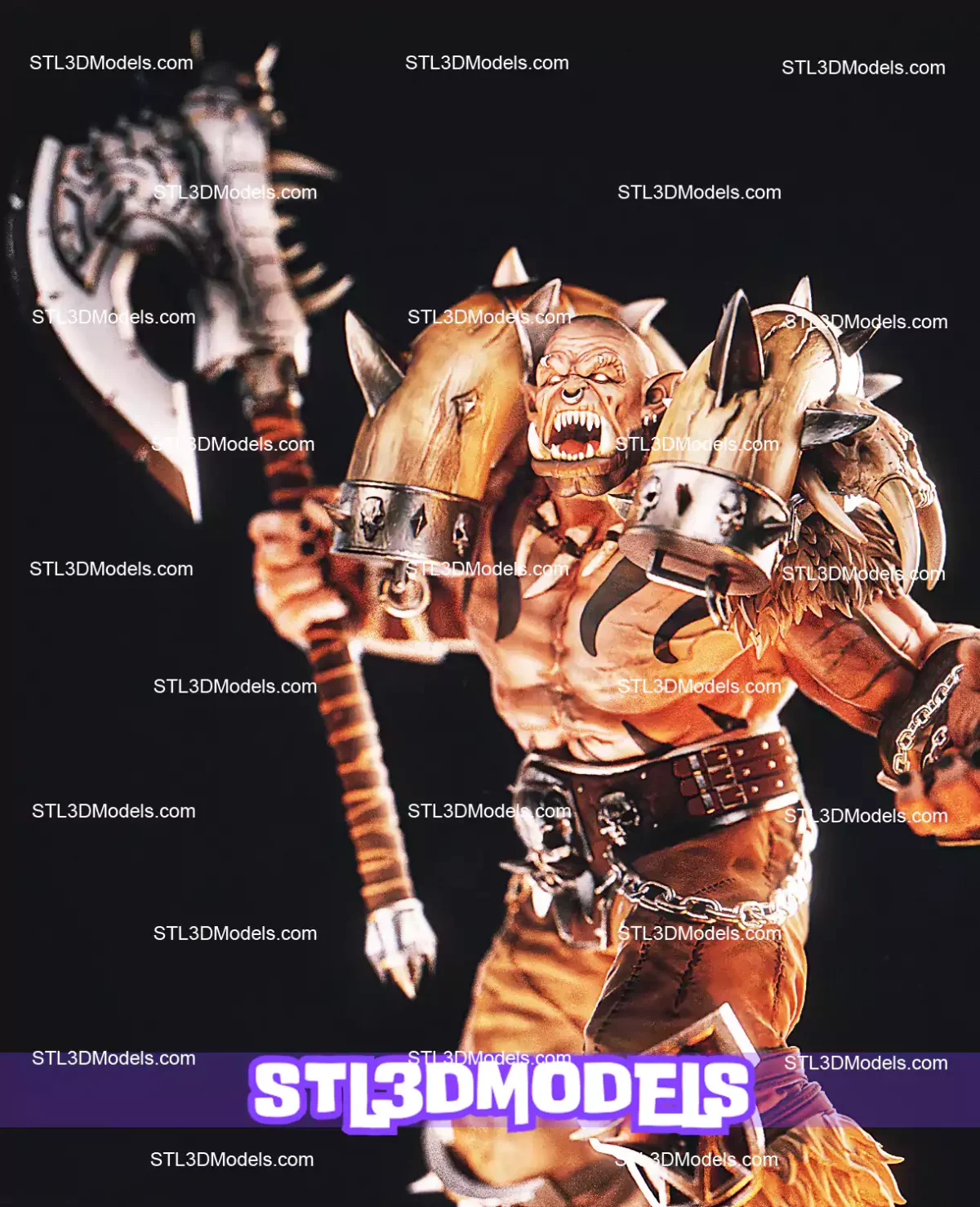 Garrosh Hellscream STL Files and 3D Model