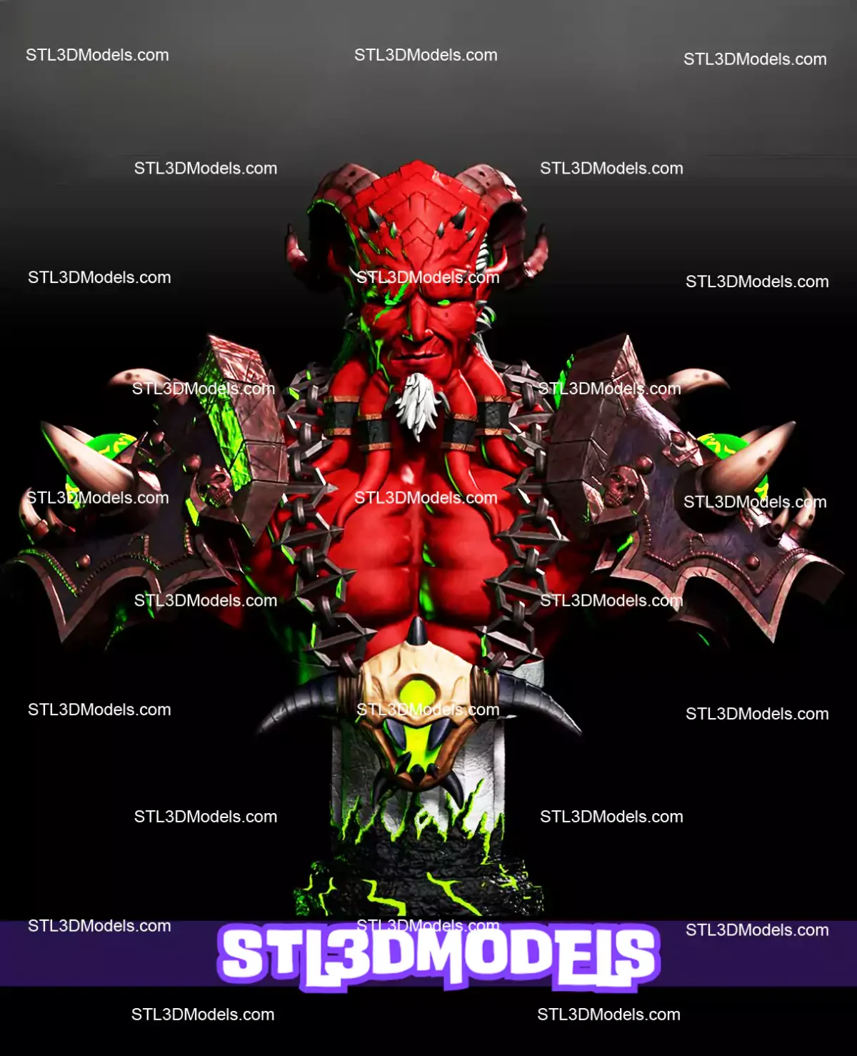 Kiljaeden Bust STL Files
