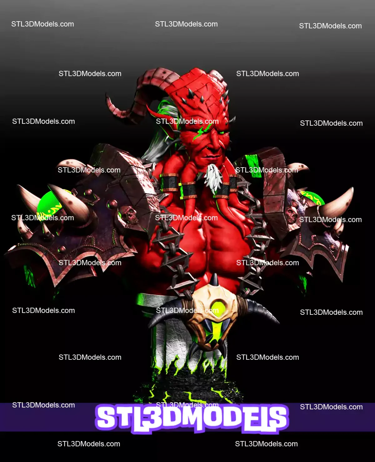 Kiljaeden Bust STL Files