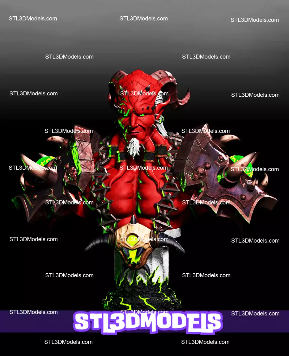 Kiljaeden Bust STL Files
