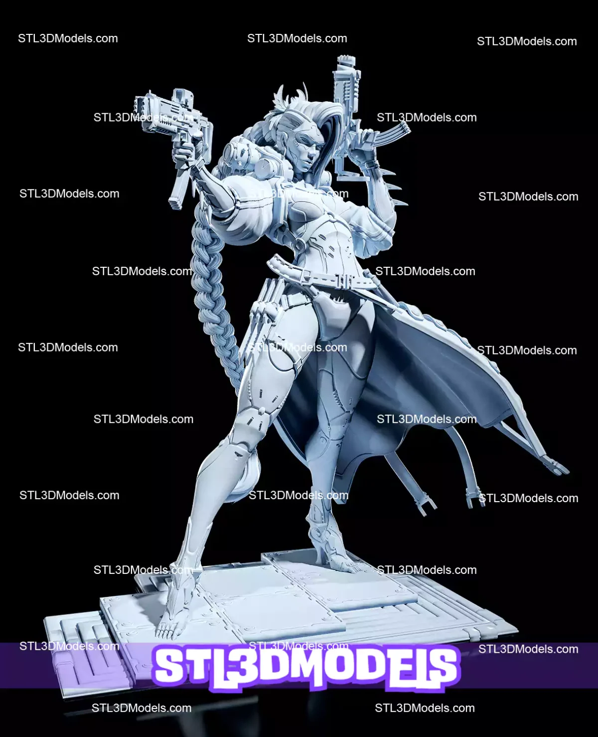 Rin Killer Cyberpunk Warrior STL Model