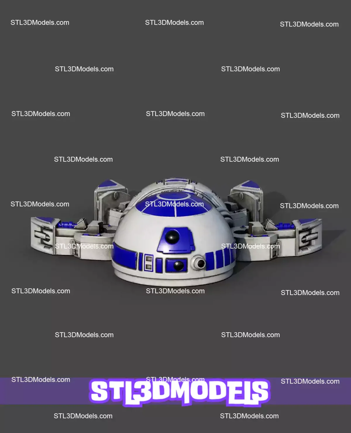 Super Flexi Turtle R2D2 STL and 3MF