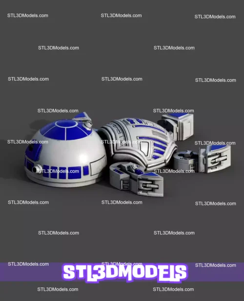 Super Flexi Turtle R2D2 STL and 3MF