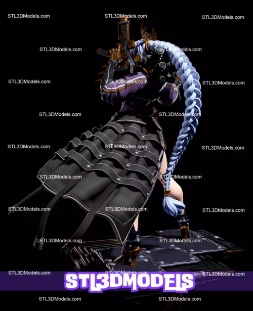Rin Killer Cyberpunk Warrior STL Model