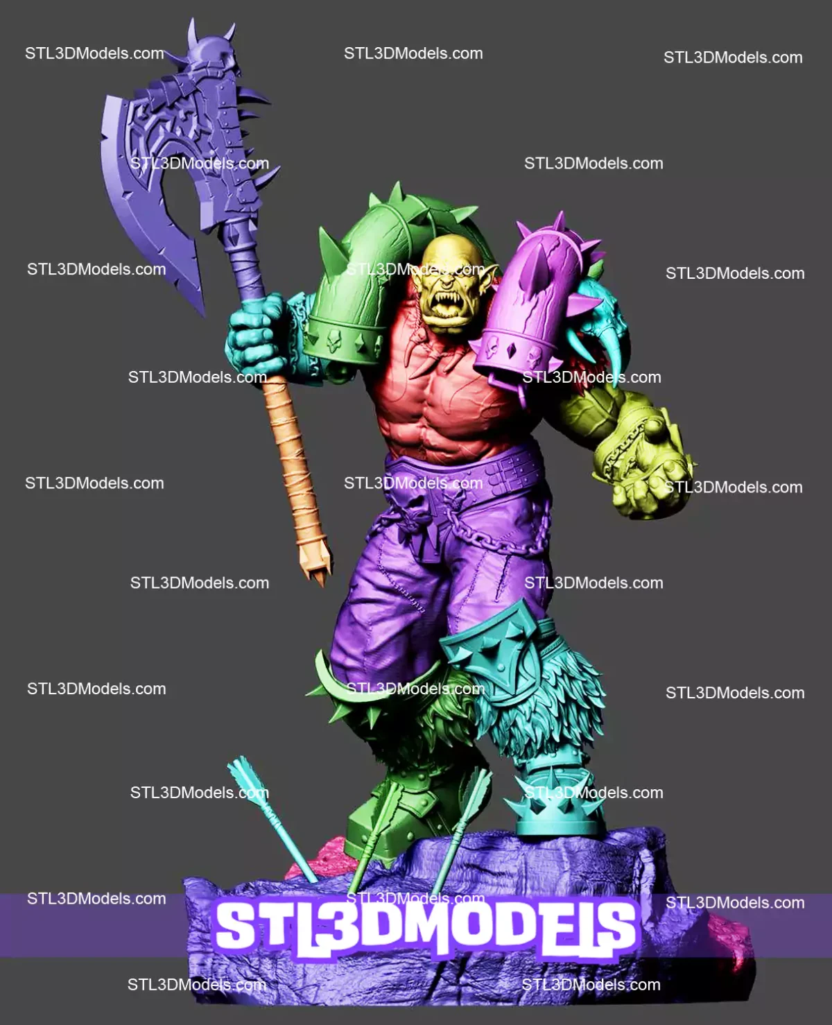 Garrosh Hellscream STL Files and 3D Model