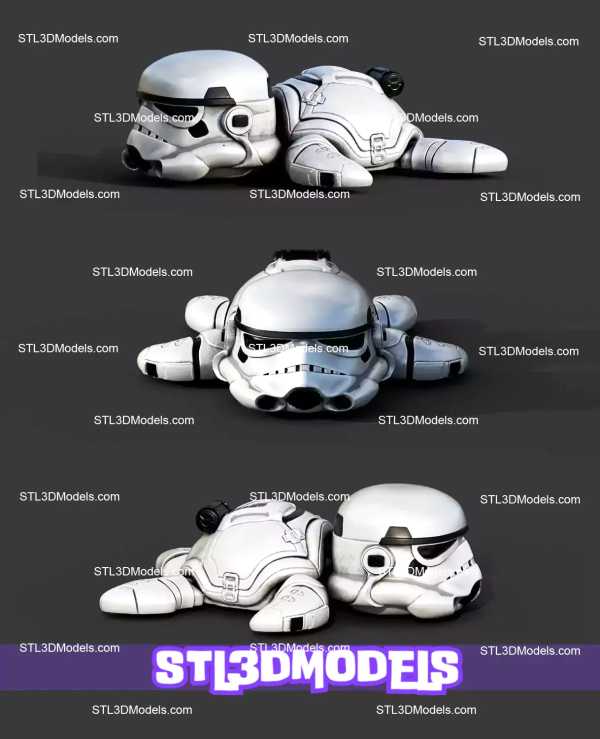Super Flexi Turtle Stormtrooper STL and 3MF
