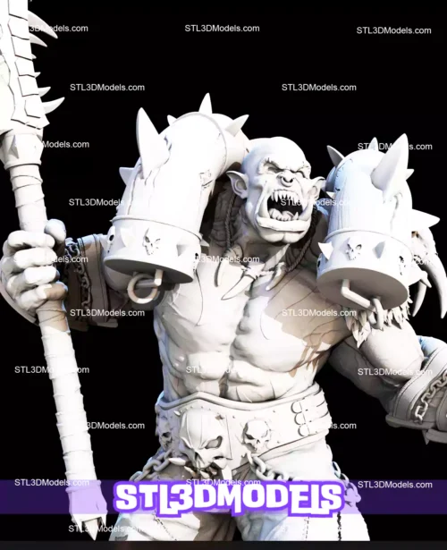 Garrosh Hellscream STL Files and 3D Model